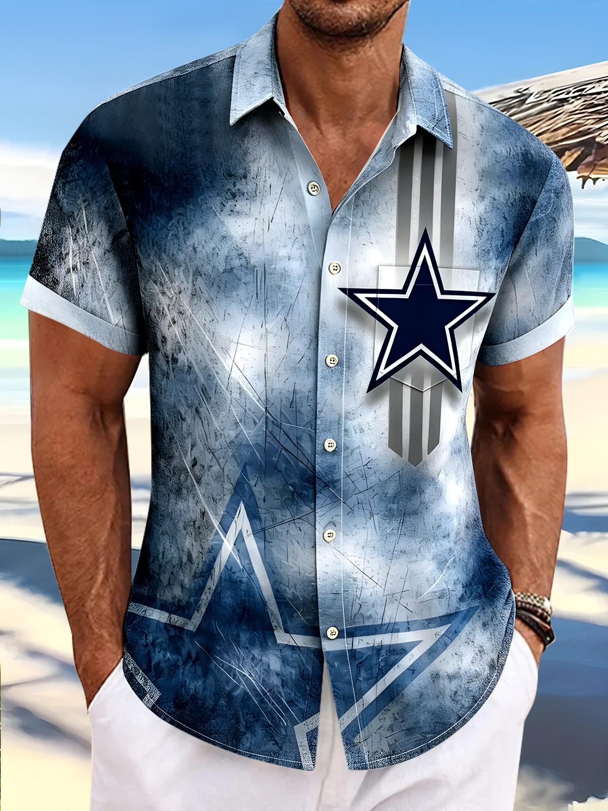 Independence Star Men's Pocket Short Sleeve Shirts