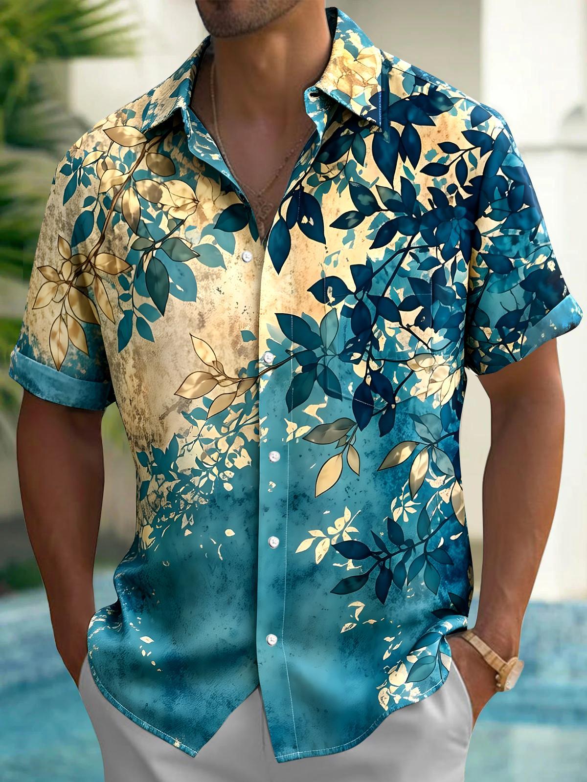 Leaf Men's Pocket Short Sleeve Shirts