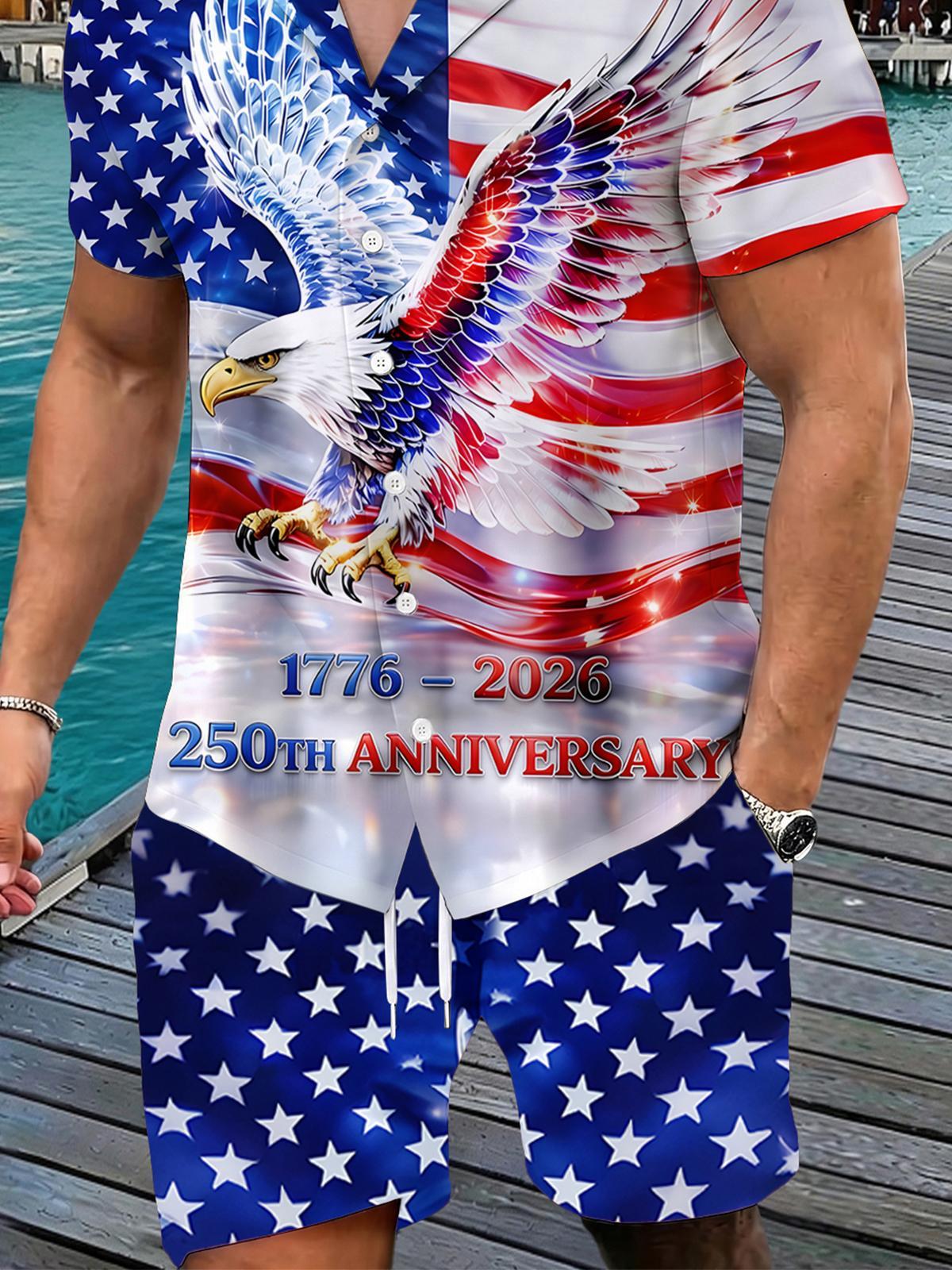 Independence Star Men's Print Pocket Shorts