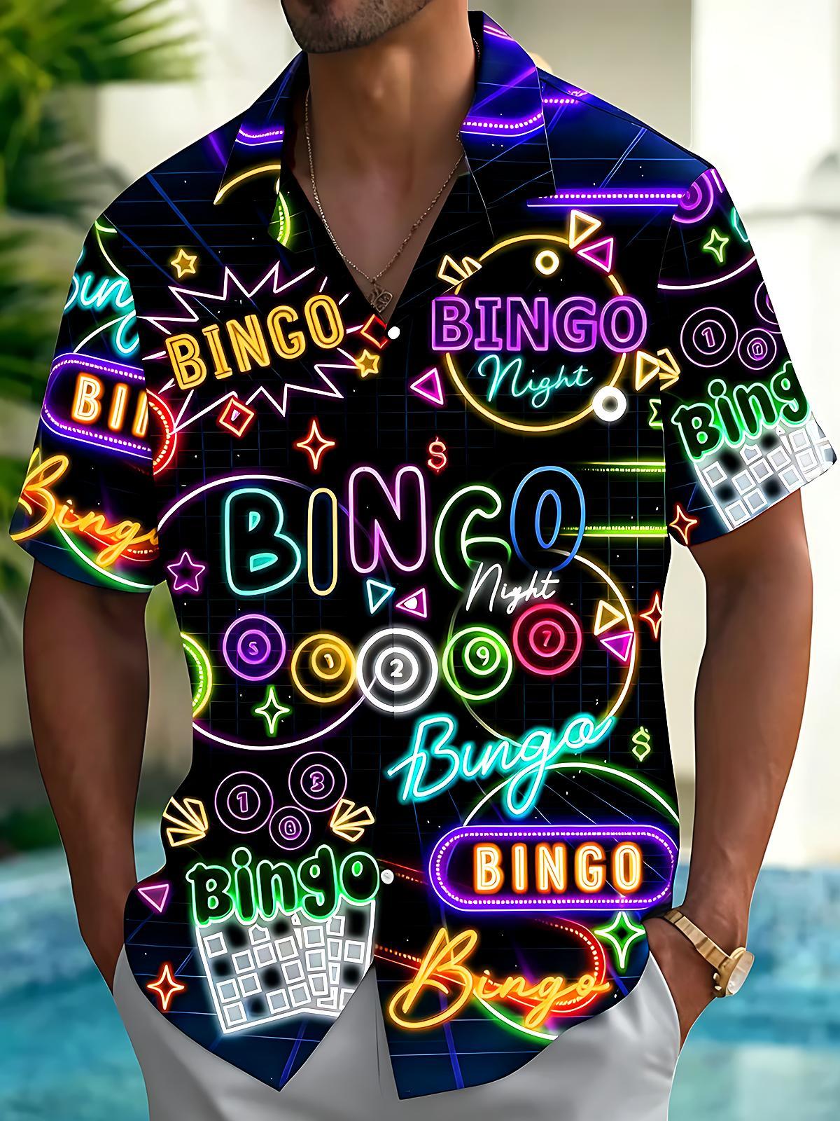 Bingo Men's Pocket Short Sleeve Shirts