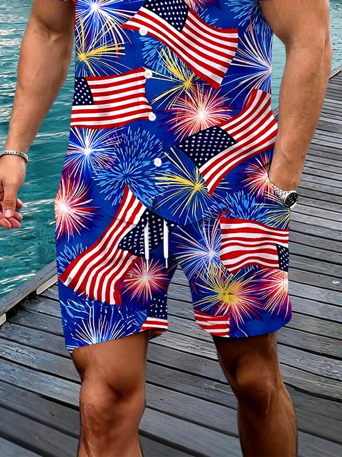Independence Men's Print Pocket Shorts