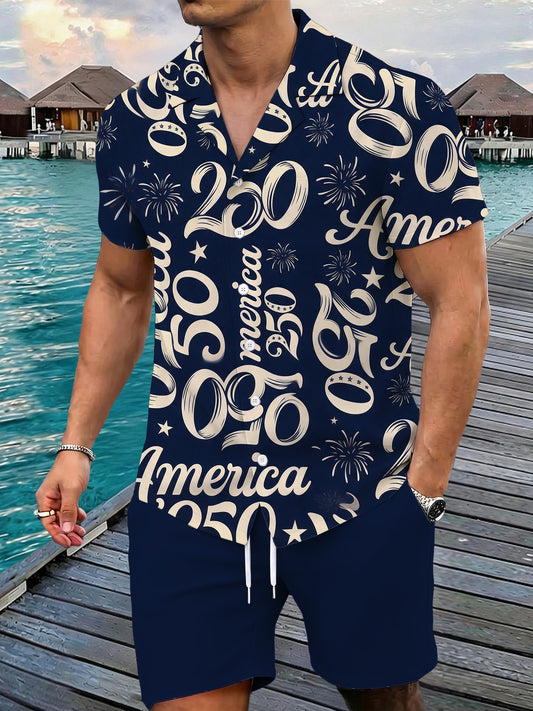 250th Anniversary Men's Pocket Short Sleeve Sets