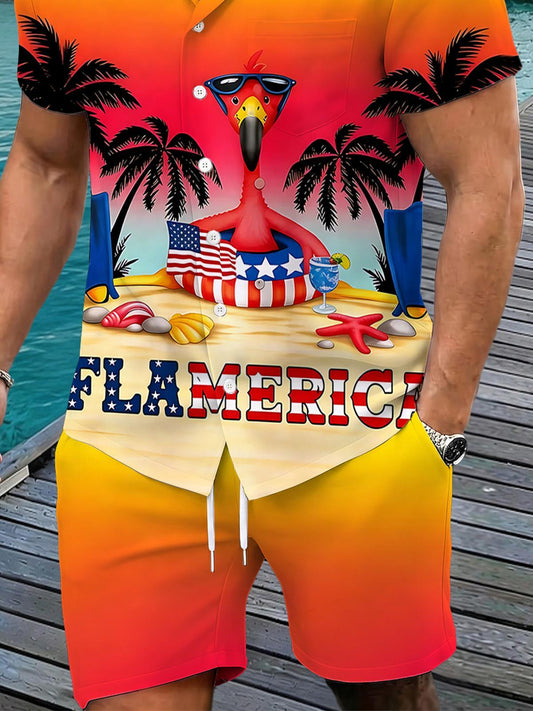 Hawaiian Men's Print Pocket Shorts