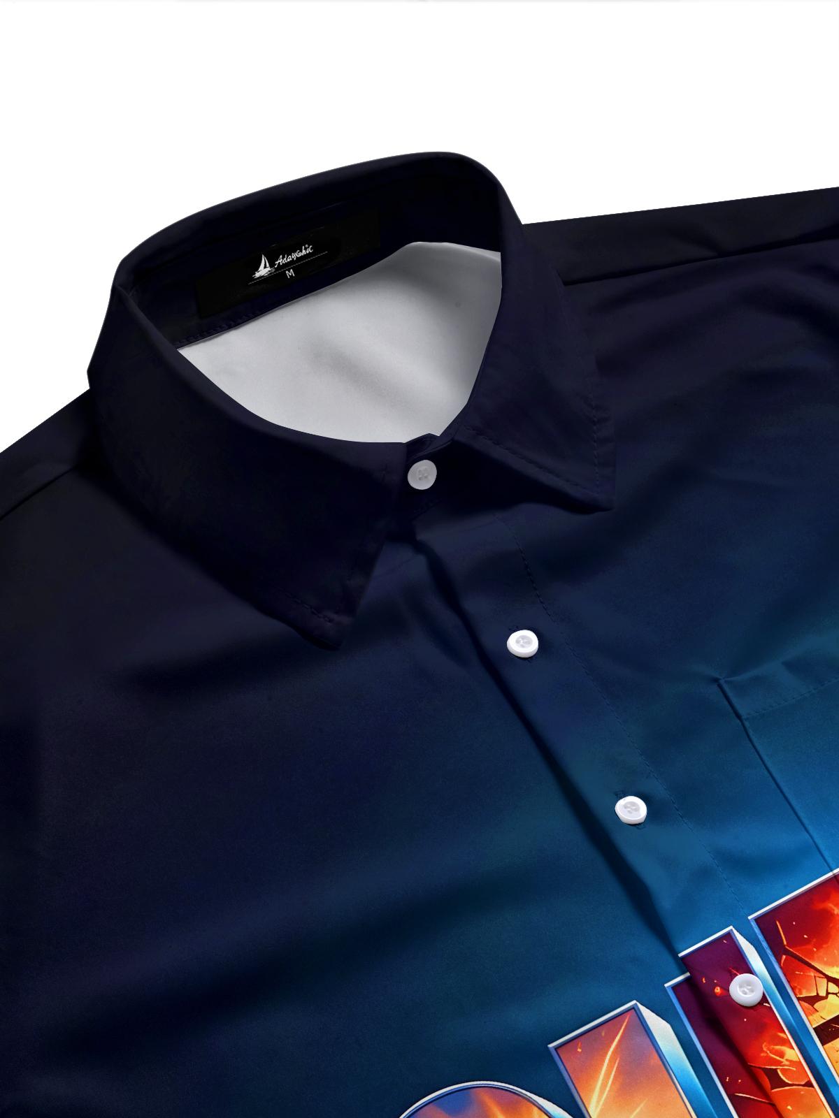 Dark Christ Lion Cross Men's Pocket Short Sleeve Shirts