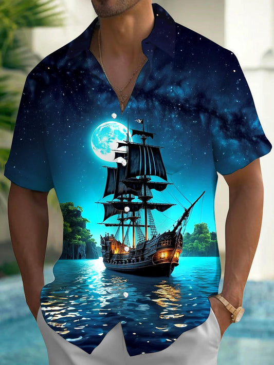 Boat Men's Pocket Short Sleeve Shirts