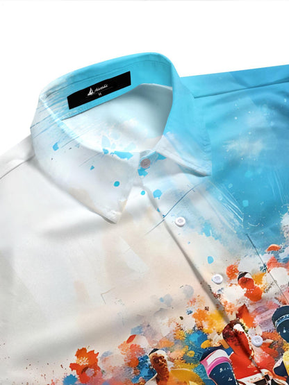 Marathon Print Men's Pocket Short Sleeve Shirts