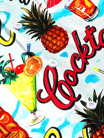 Hawaiian Tiki Men's Pocket Short Sleeve Shirts