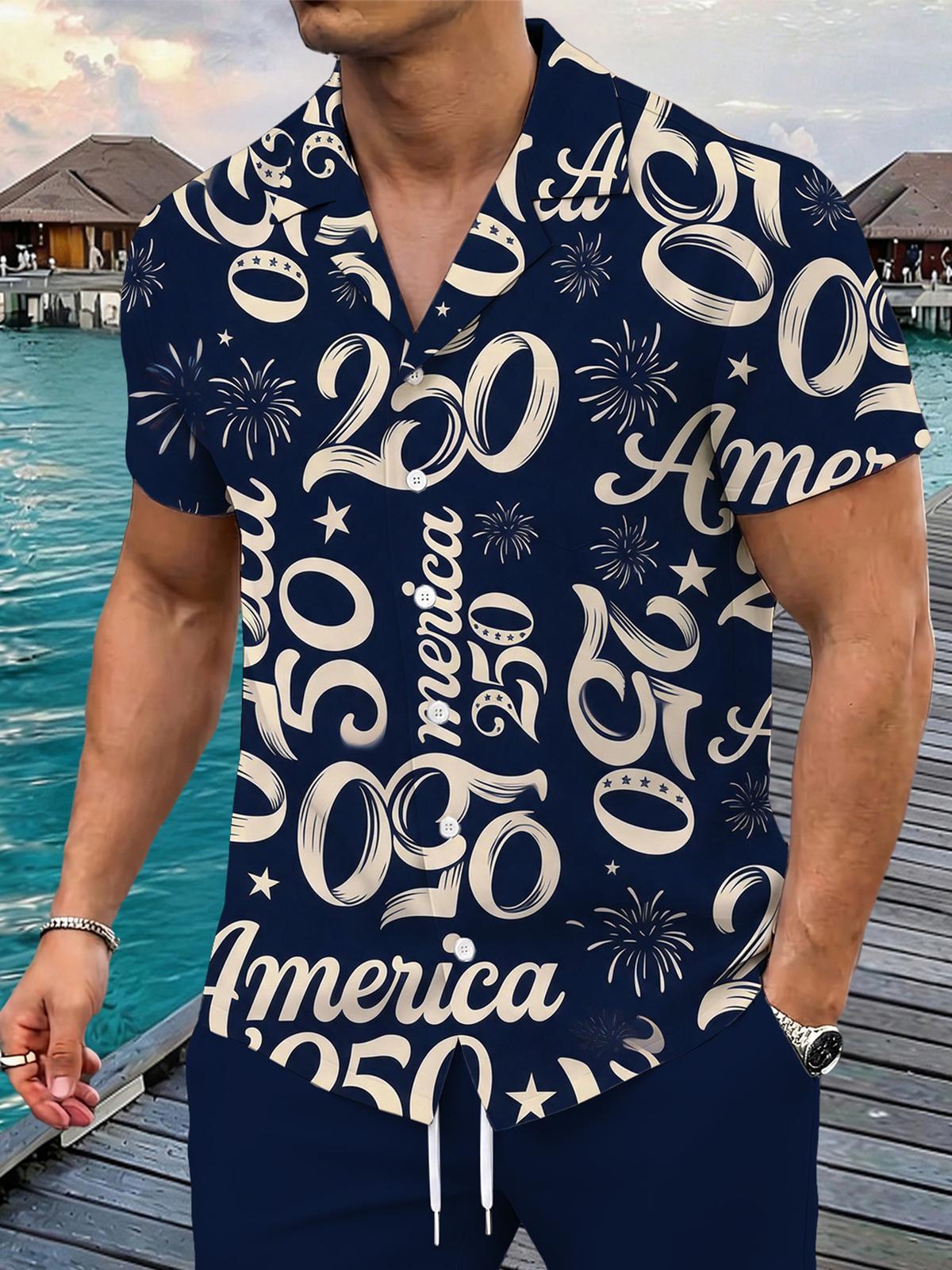 250th Anniversary Men's Pocket Short Sleeve Shirts
