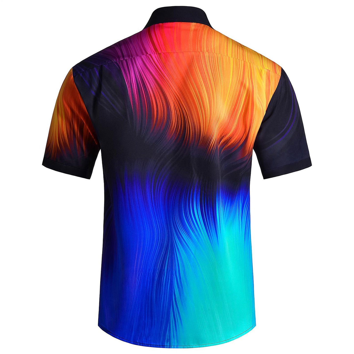 Hawaiian Shirts for Men Abstract Button Down Lapel Beach Shirts Loose Fit Trendy Summer Clothes for Vacation Travel gifts