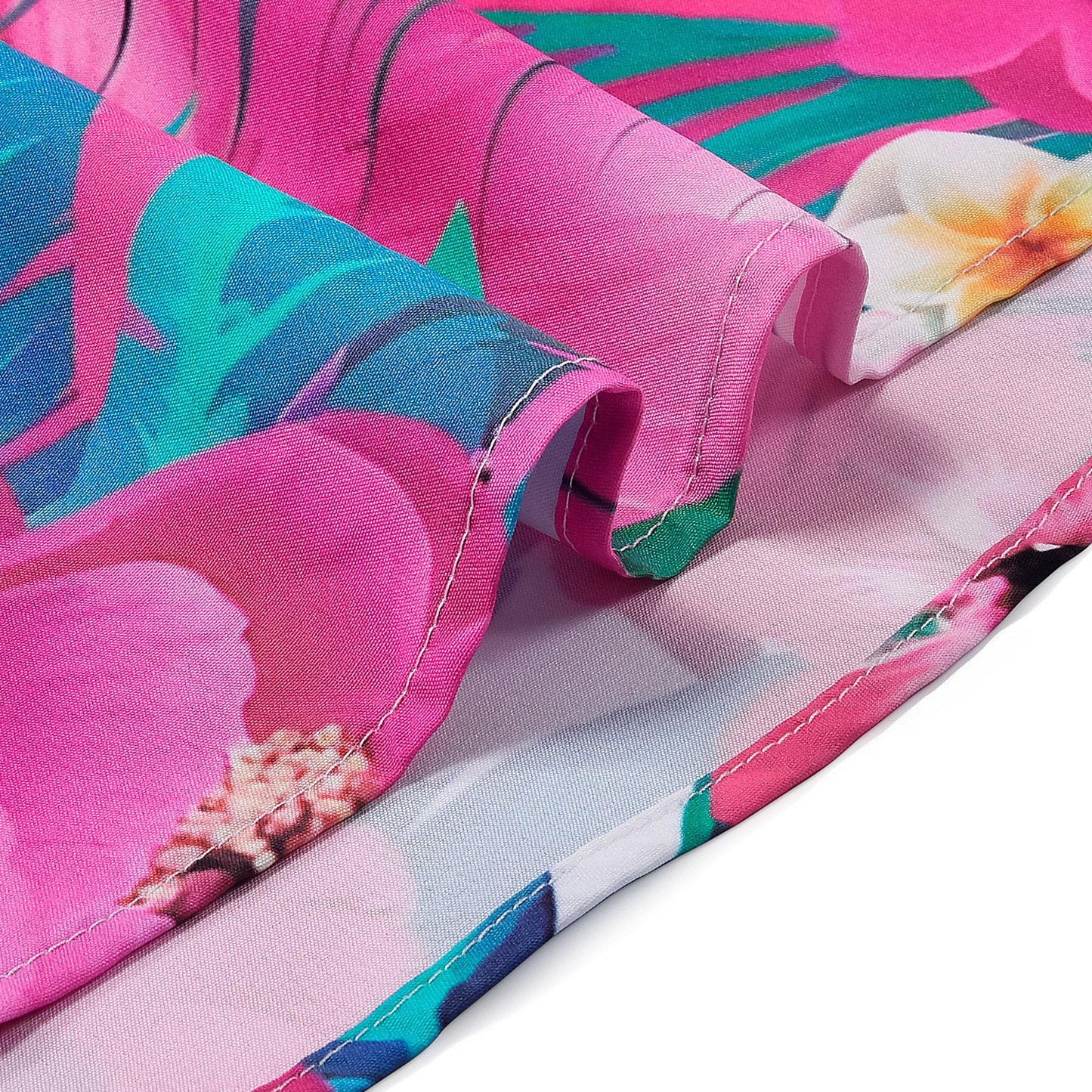 Mens Hawaiian Shirt Flower Print Casual Shirts Short Sleeve Beach Vacation Clothes for Travel Vacation Summer Beach fine