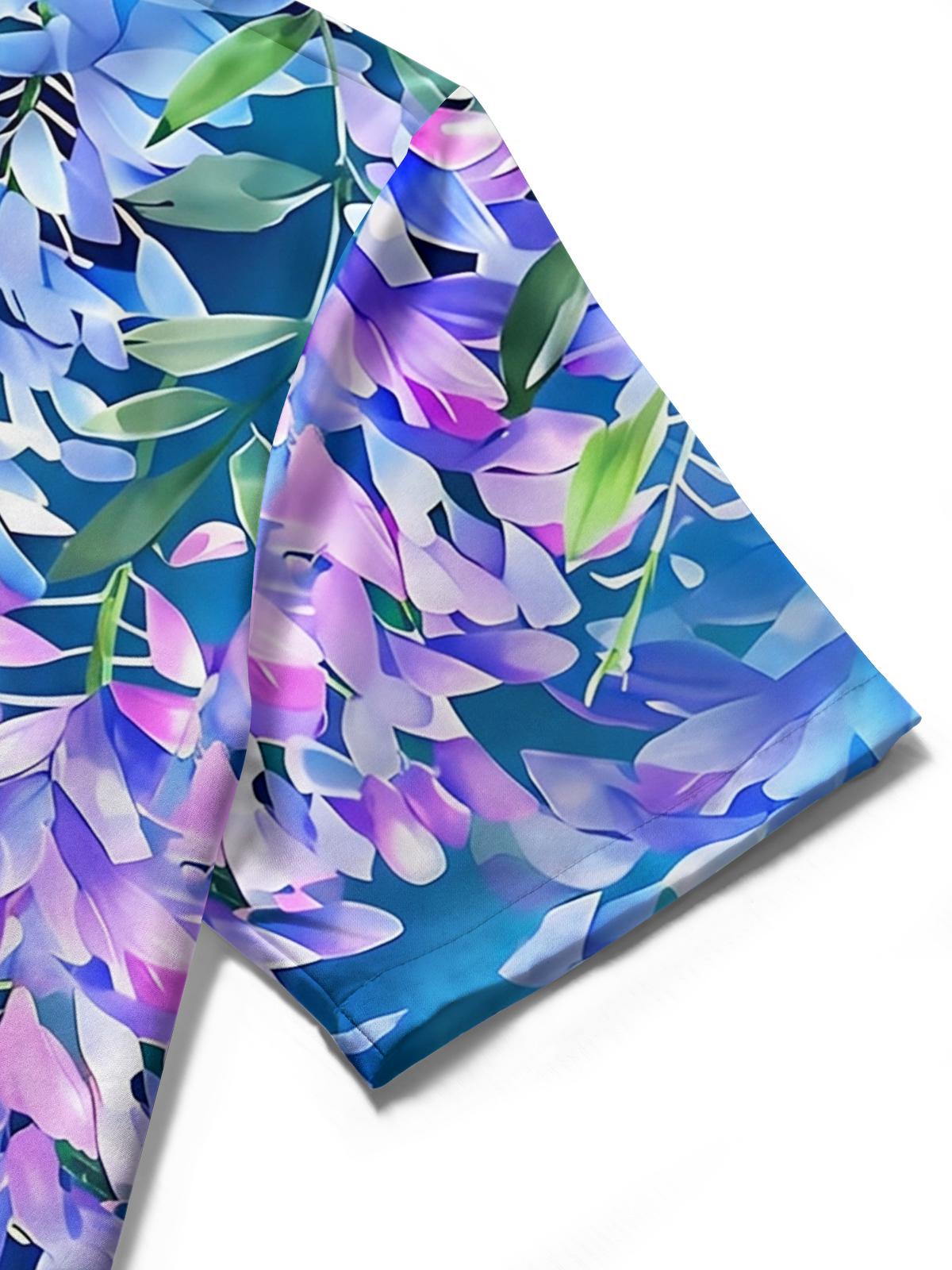 Floral Print Women's Short Sleeve Shirts