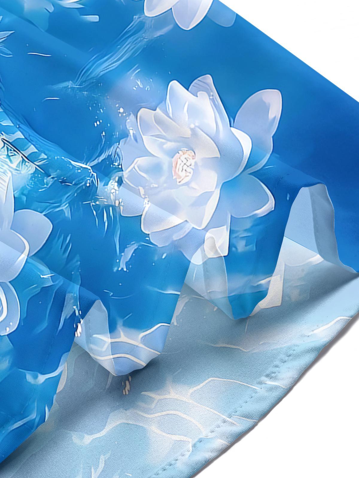 Dragon Lotus Men's Pocket Short Sleeve Shirts