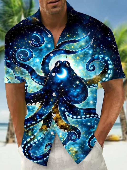 Octopus Men's Pocket Short Sleeve Shirts