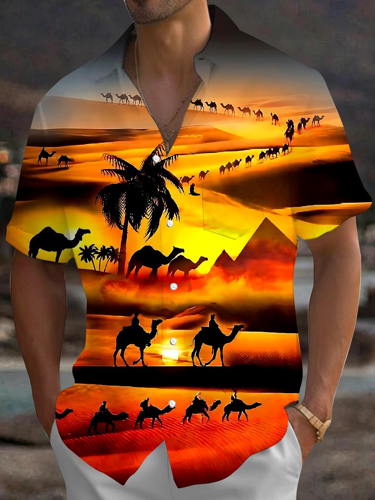 The Desert Road Men's Pocket Short Sleeve Shirts
