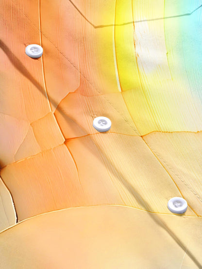 Golden Beach Sunset Abstract Art Men's Pocket Short Sleeve Shirts