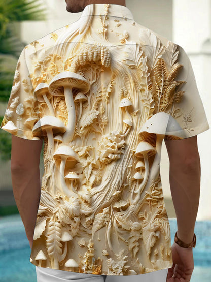 Mushroom Relief Men's Pocket Short Sleeve Shirts