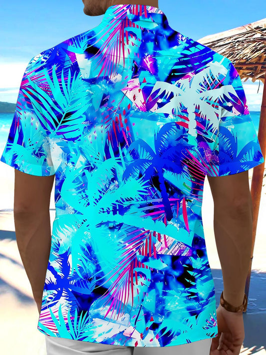 Hawaiian Leaf Men's Pocket Short Sleeve Shirts