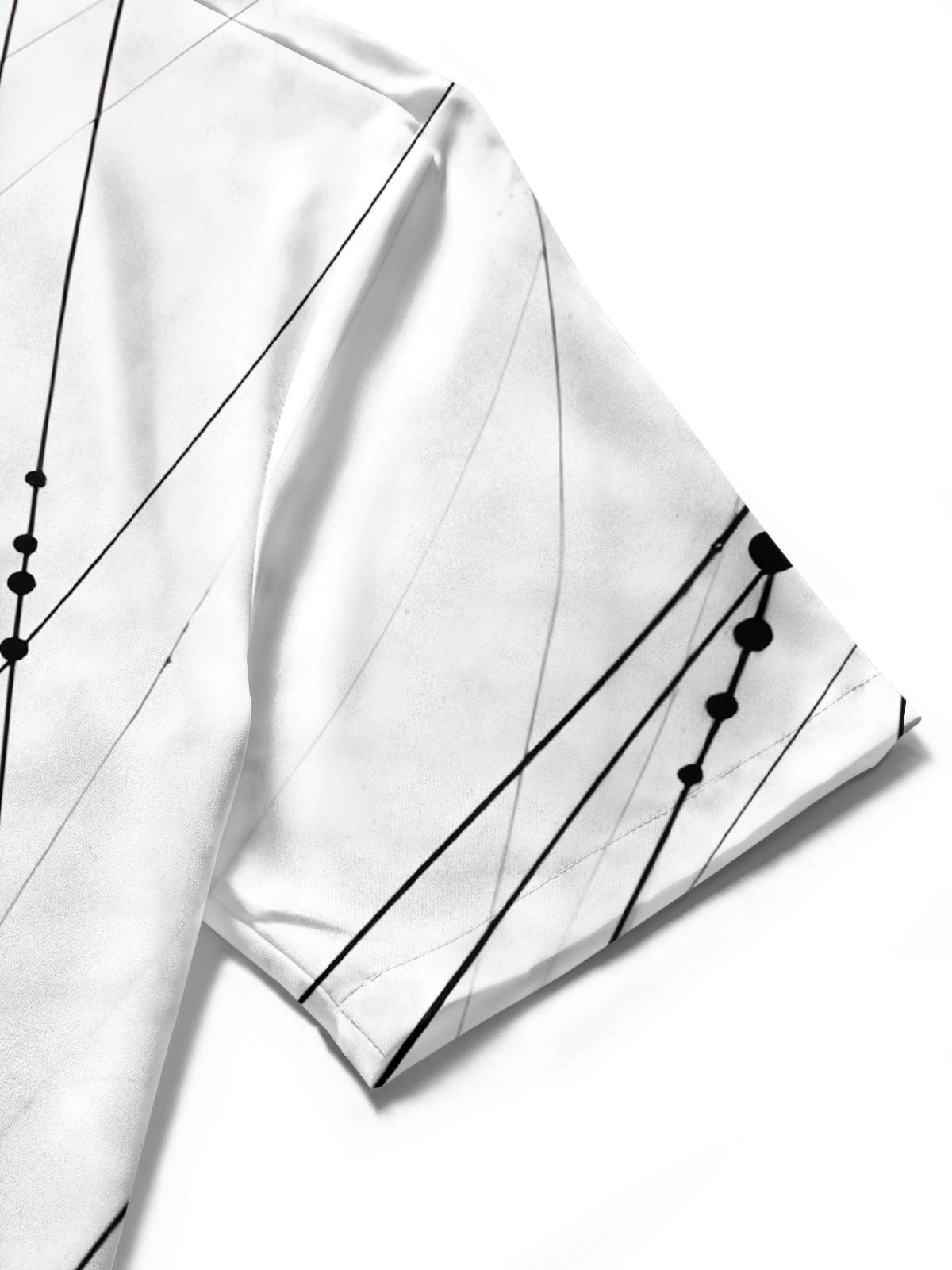 Geometry Men's Pocket Short Sleeve Shirts