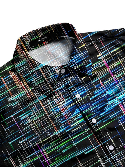 Geometry Men's Pocket Short Sleeve Shirts