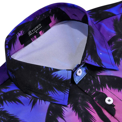 Hawaiian Shirt for Men Palm Tree Short Sleeve Button Down Beach Shirts Summer Tops for Party Dating Travel Vacation astounding