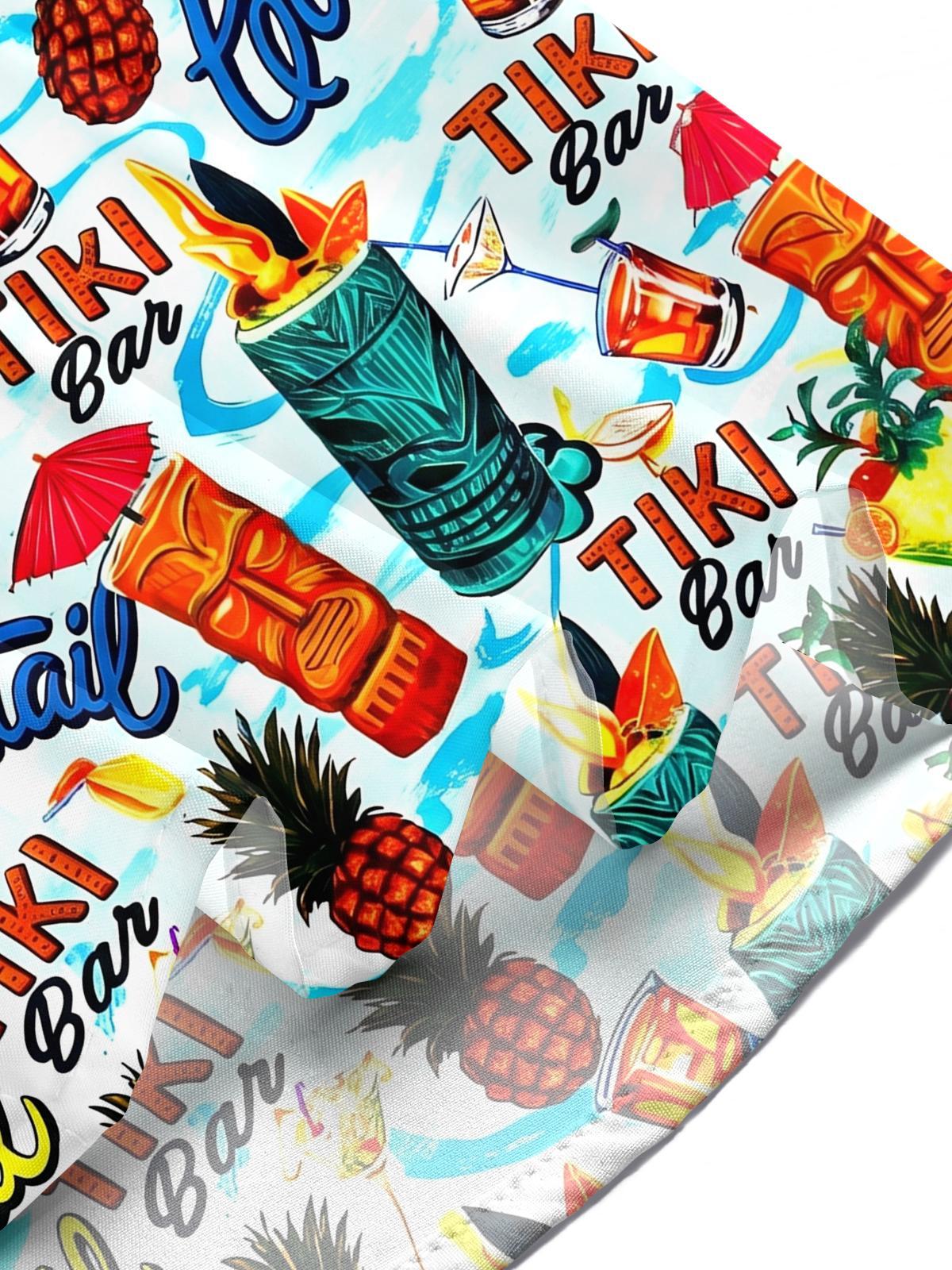 Hawaiian Tiki Men's Pocket Short Sleeve Shirts