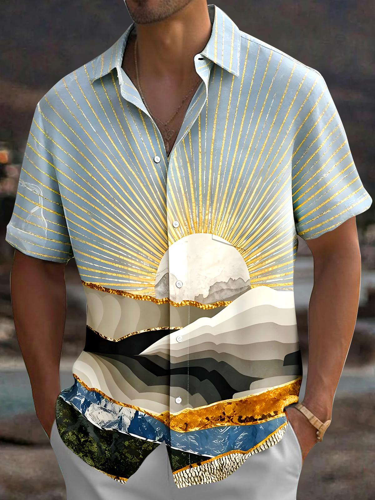 Sunrise Men's Pocket Short Sleeve Shirts