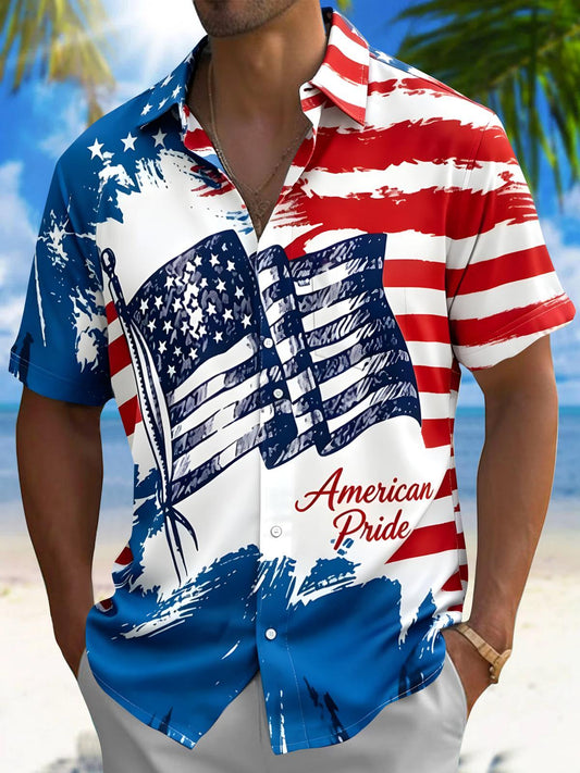 American Pride Men's Pocket Short Sleeve Shirts