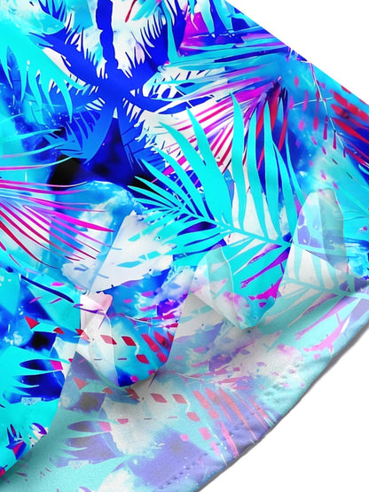 Hawaiian Leaf Men's Pocket Short Sleeve Shirts