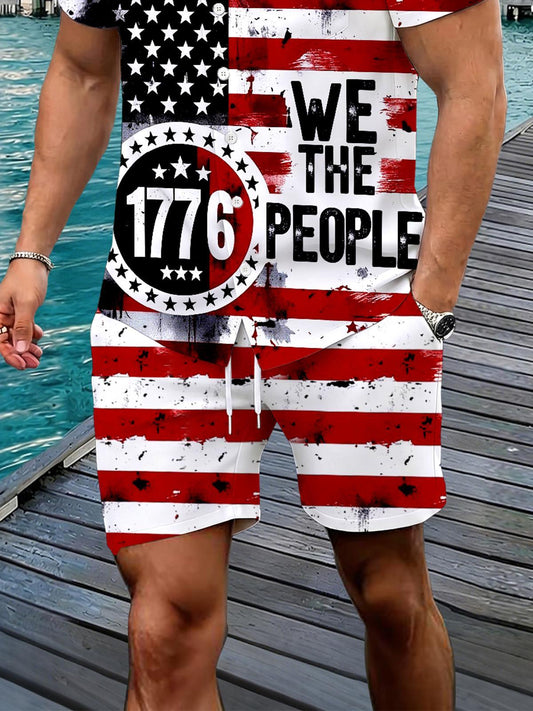 Stripes Men's Print Pocket Shorts