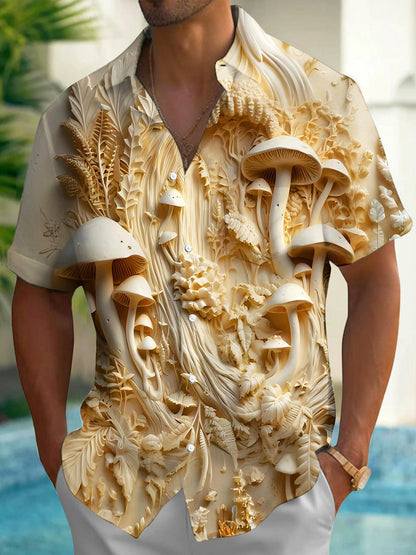 Mushroom Relief Men's Pocket Short Sleeve Shirts