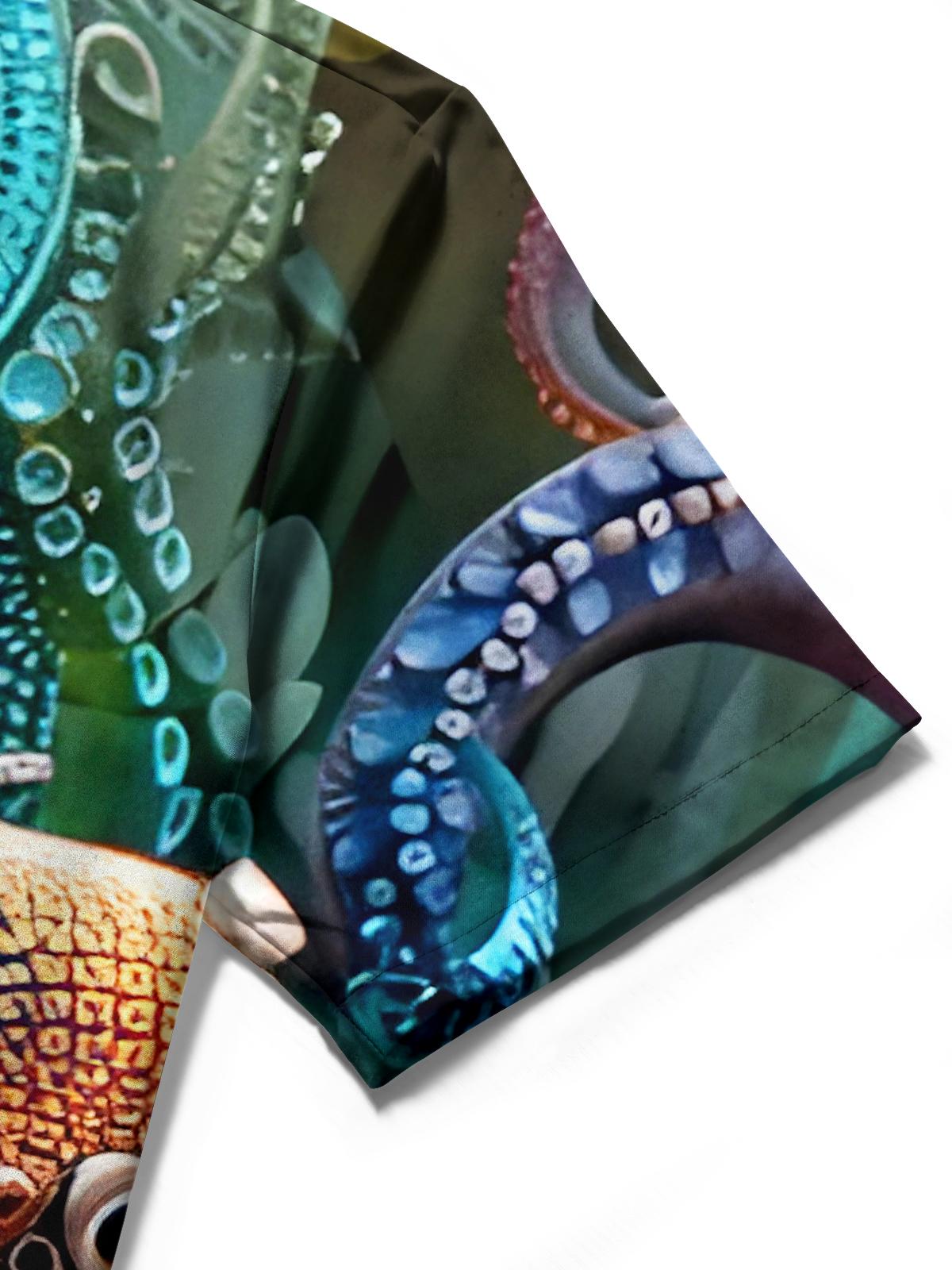 Octopus Men's Pocket Short Sleeve Shirts