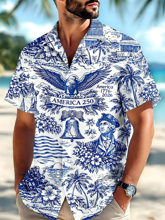 Independence Eagle Men's Pocket Short Sleeve Shirts