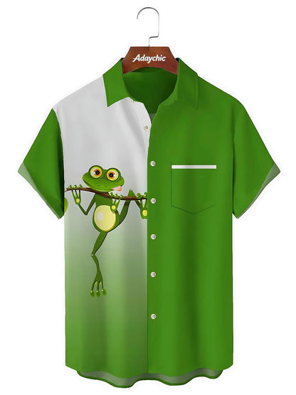 Frog Men's Pocket Short Sleeve Shirts