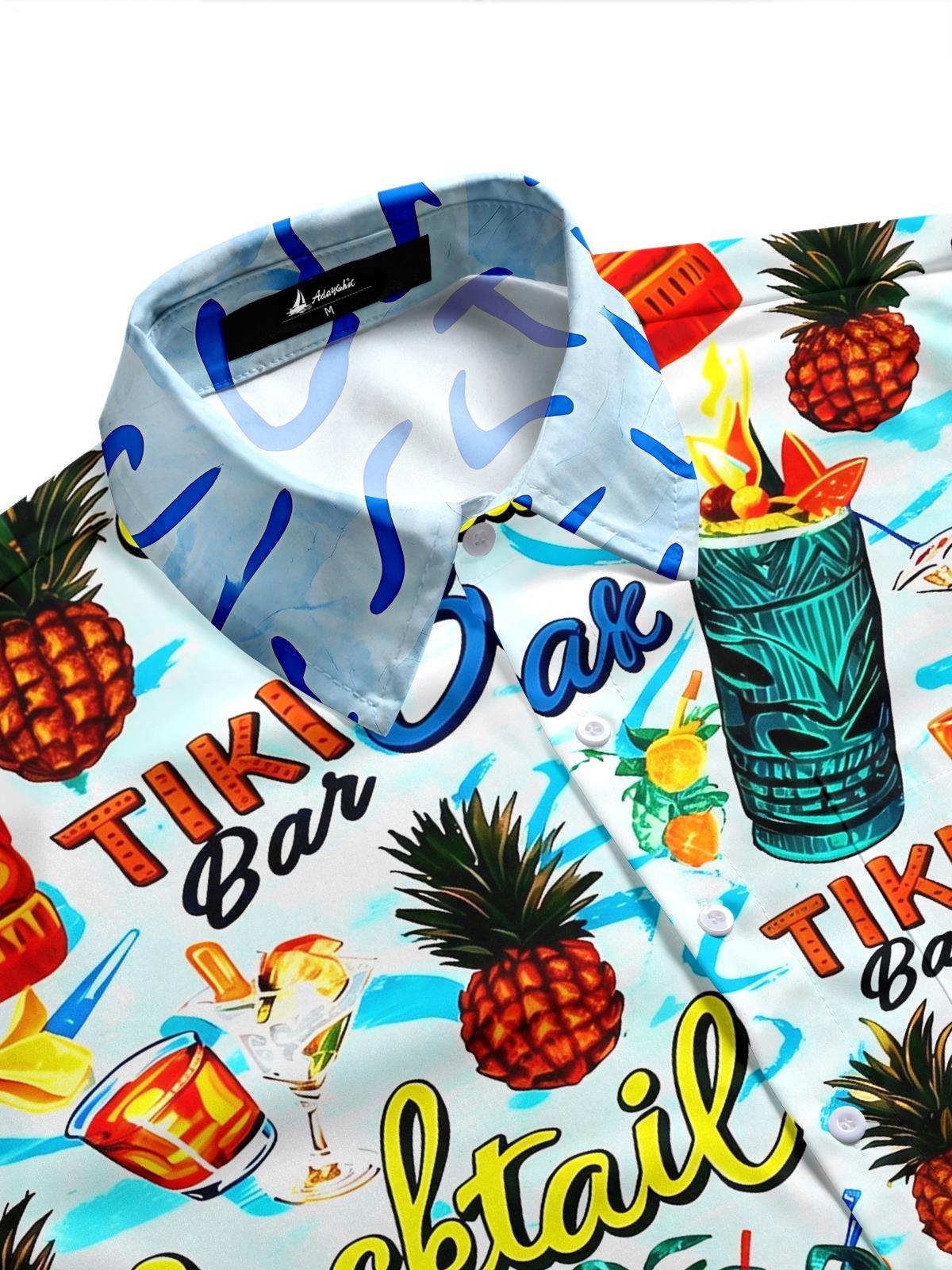 Hawaiian Tiki Men's Pocket Short Sleeve Shirts