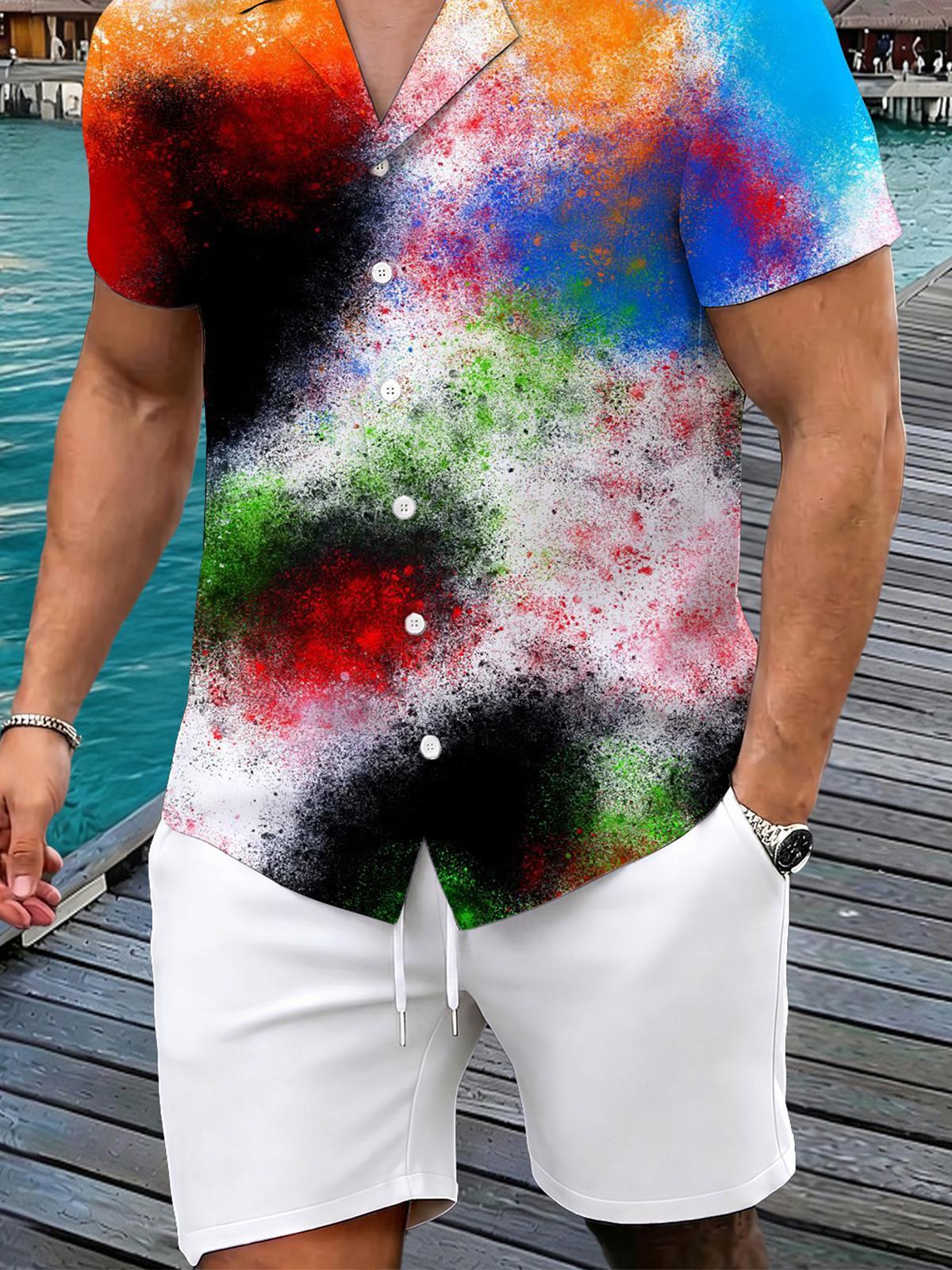 Basic Men's Print Pocket Shorts