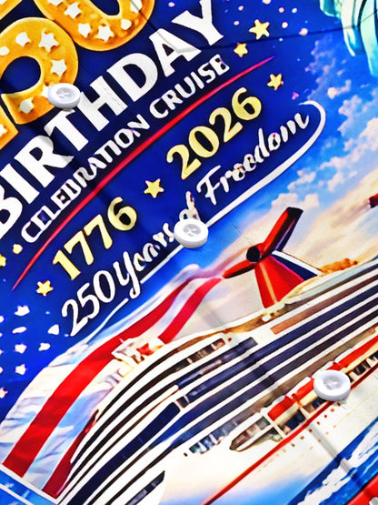 America's 250th Birthday Cruise Celebration Men's Pocket Short Sleeve Shirts