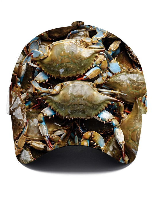 Seafood Crab Print Men's Print Baseball Cap