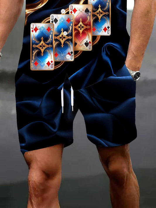 Abstract Men's Print Pocket Shorts